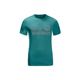 Jack Wolfskin Wolf Logo TM Yeşil Erkek T-shirt