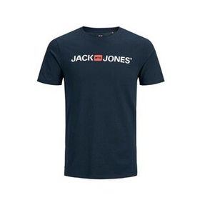 Jack&Jones 12137126 Lacivert Baskılı Erkek T-shirt