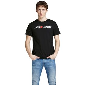 Jack&Jones 12137126 Siyah Yazılı Erkek T-shirt