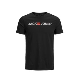 Jack&Jones 12137126 Siyah Yazılı Erkek T-shirt