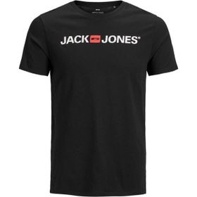 Jack&Jones 12137126 Siyah Yazılı Erkek T-shirt