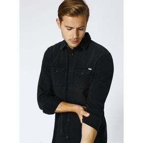 Jack&Jones 12138115 Siyah Denim Erkek Gömlek