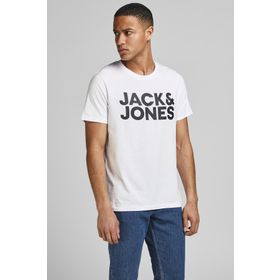 Jack&Jones 12151955 Beyaz Baskılı Erkek T-shirt