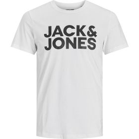 Jack&Jones 12158505 Beyaz Baskılı Erkek T-shirt