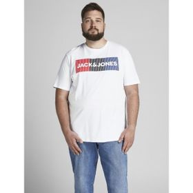 Jack&Jones 12158505 Beyaz Baskılı Erkek T-shirt