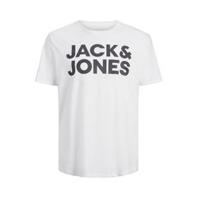 Jack&Jones 12158505 Beyaz Baskılı Erkek T-shirt