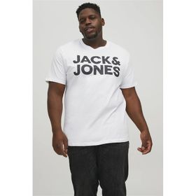 Jack&Jones 12158505 Beyaz Baskılı Erkek T-shirt