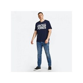Jack&Jones 12158505 Lacivert Baskılı Erkek T-shirt