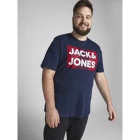 Jack&Jones 12158505 Lacivert Baskılı Erkek T-shirt