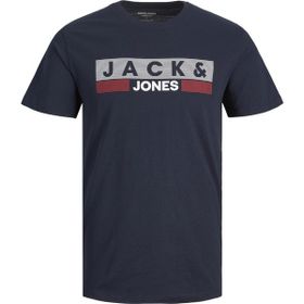 Jack&Jones 12158505 Lacivert Baskılı Erkek T-shirt
