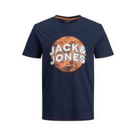 Jack&Jones 12205787 Lacivert Baskılı Erkek T-shirt