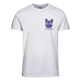 Jack&Jones 12238121 Beyaz Erkek T-shirt