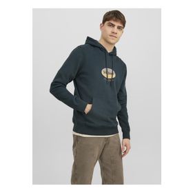 Jack&Jones 12242197 Yeşil Kapüşonlu Erkek Sweatshirt