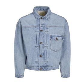 Jack&Jones 453 Blue Denim Erkek Mont Ceket