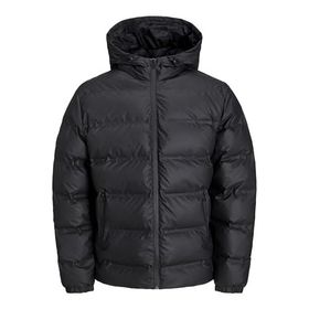 Jack&Jones Jcoelements Pu Puffer Siyah Erkek Ceket Mont