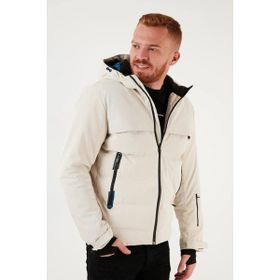 Jack&Jones Jcotarwin Puffer Krem 12225287 Erkek Kaban Mont