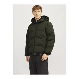 Jack&Jones Oversize Kapüşonlu Siyah Erkek Şişme Kışlık Mont