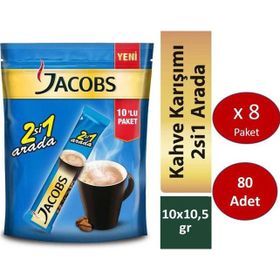 Jacobs 2'si 1 Arada 80'li Hazır Kahve