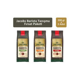 Jacobs 3x200 gr Barista Filtre Kahve Tanışma Paketi