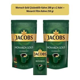 Jacobs 400 gr Monarch Gold Kahve + 250 gr Monarch Filtre Kahve