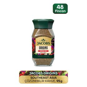 Jacobs Cam Kavanoz 95 gr Origin Southeast Granül Kahve