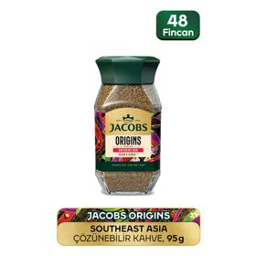 Jacobs Cam Kavanoz 95 gr Origin Southeast Granül Kahve
