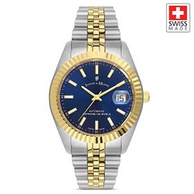 Jacques Du Manoir JWG04208 SELLITA SW200-1 Mavi Inspiration Otomatik Mekanizmalı Erkek Kol Saati