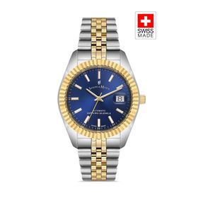 Jacques Du Manoir JWG04208 SELLITA SW200-1 Mavi Inspiration Otomatik Mekanizmalı Erkek Kol Saati
