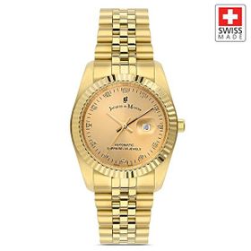 Jacques Du Manoir JWL04109 Inspiration Sellita SW100 25 Jewels Otomatik Mekanizmalı Swiss Made Kadın Kol Saati