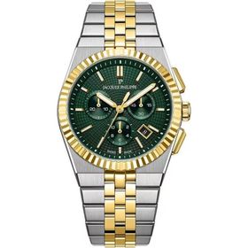 Jacques Philippe JPQGC10573X8 Altın Rengi Metalik Gri Çelik Erkek Kol Saati