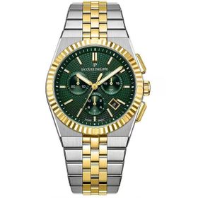 Jacques Philippe JPQGC10573X8 Altın Rengi Metalik Gri Çelik Erkek Kol Saati