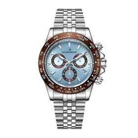 Jacques Philippe JPQGC7113X6SBBR Metalik Gri Çelik Erkek Kol Saati