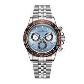 Jacques Philippe JPQGC7113X6SBBR Metalik Gri Çelik Erkek Kol Saati
