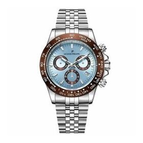 Jacques Philippe JPQGC7113X6SBBR Metalik Gri Çelik Erkek Kol Saati