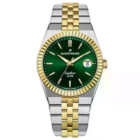 Jacques Philippe JPQGS10473X8 Altın Rengi Metalik Gri Çelik Erkek Kol Saati