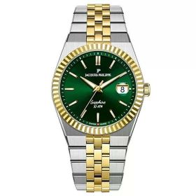 Jacques Philippe JPQGS10473X8 Altın Rengi Metalik Gri Çelik Erkek Kol Saati