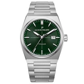 Jacques Philippe Jpqgs42t3xt Gri Metalik Titanyum Erkek Kol Saati