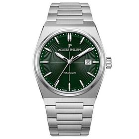 Jacques Philippe Jpqgs42t3xt Gri Metalik Titanyum Erkek Kol Saati
