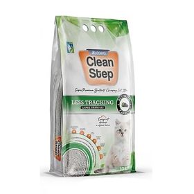 Jadawa 10 lt Clean Step Less Tracking Patilere Yapışmayan Aktif Karbonlu Topaklanan Bentonit KalınTaneli Kedi Kumu