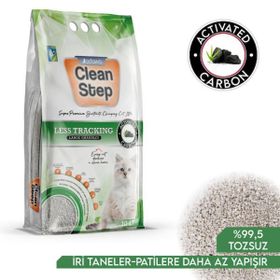Jadawa Clean Step Less Tracking Aktif Karbonlu Patilere Yapışmayan 10 lt Kalın Taneli Topaklanan Doğal Kedi Kumu