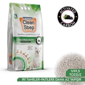Jadawa Clean Step Less Tracking Aktif Karbonlu Patilere Yapışmayan 10 lt Kalın Taneli Topaklanan Doğal Kedi Kumu