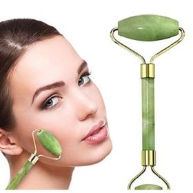 Jade Roller Yüz Masaj Aleti Cilt Yenileme Doğal Yeşim Taşı Cihazı