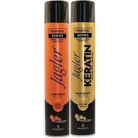 Jagler 400 ml Extra Strong Hold Ekstra Güçlü Tutuş & Minarelli Ekstra Sert Karma 2'li Saç Spreyi Set
