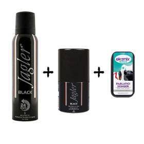 Jagler Black 150 ml Erkek Deodorant + Jagler Black Roll-on 50 ml Erkek Roll-On