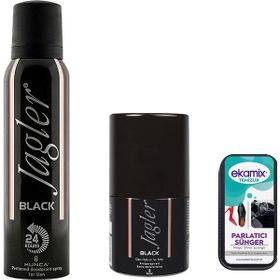 Jagler Black 150 ml Erkek Deodorant + Jagler Black Roll-on 50 ml Erkek Roll-On