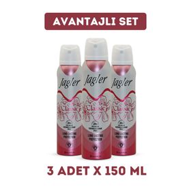 Jagler Classic 3x150 ML Kadın Deodorant