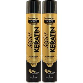 Jagler Keratin Strong Hold-Minarelli Ekstra Sert Keratinli 2x400 ml Saç Spreyi