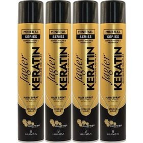 Jagler Keratin Strong Hold-Minarelli Ekstra Sert Keratinli 4x400 ml Saç Spreyi