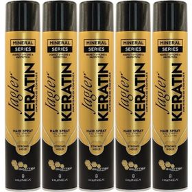 Jagler Keratin Strong Hold-Minarelli Ekstra Sert Keratinli 5x400 ml Saç Spreyi