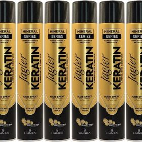 Jagler Keratin Strong Hold-Minarelli Ekstra Sert Keratinli 6x400 ml Saç Spreyi